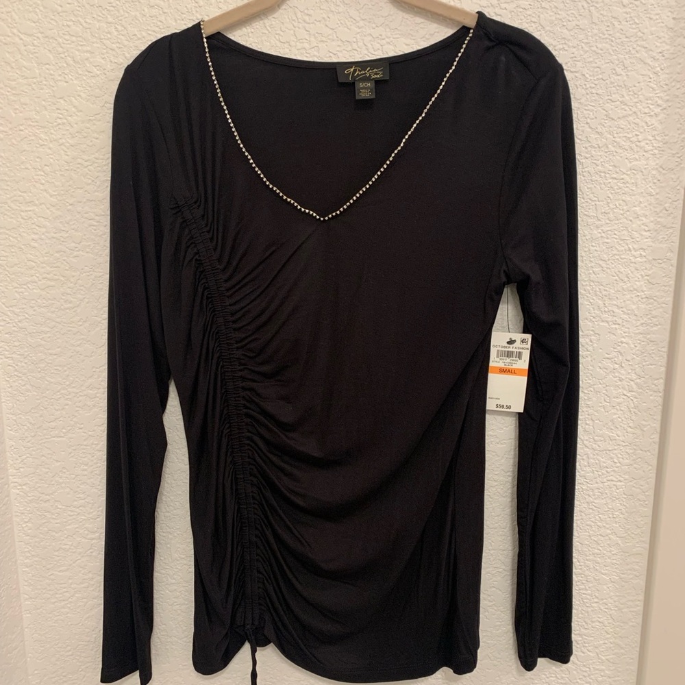 Thali Sofi long sleeve sequin tee.